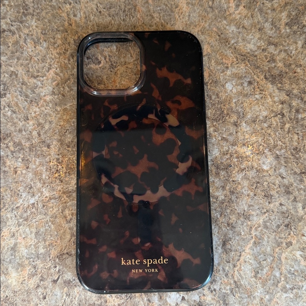 iPhone 14 Kate Spade Tortoise Pattern Phone Case